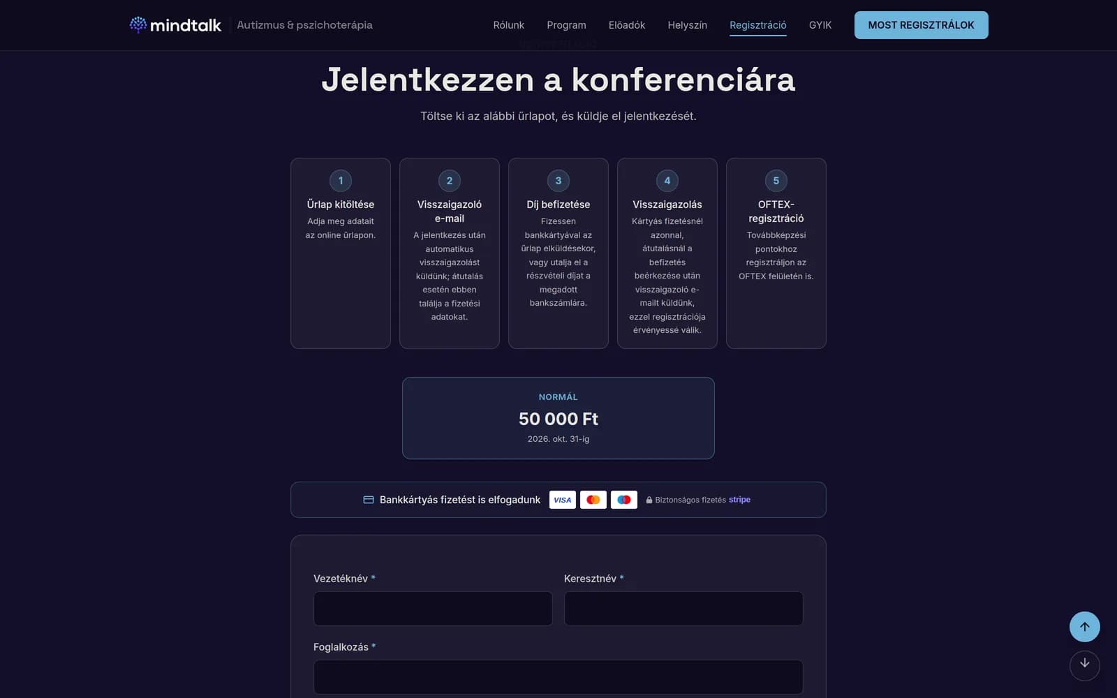 Jelentkezés