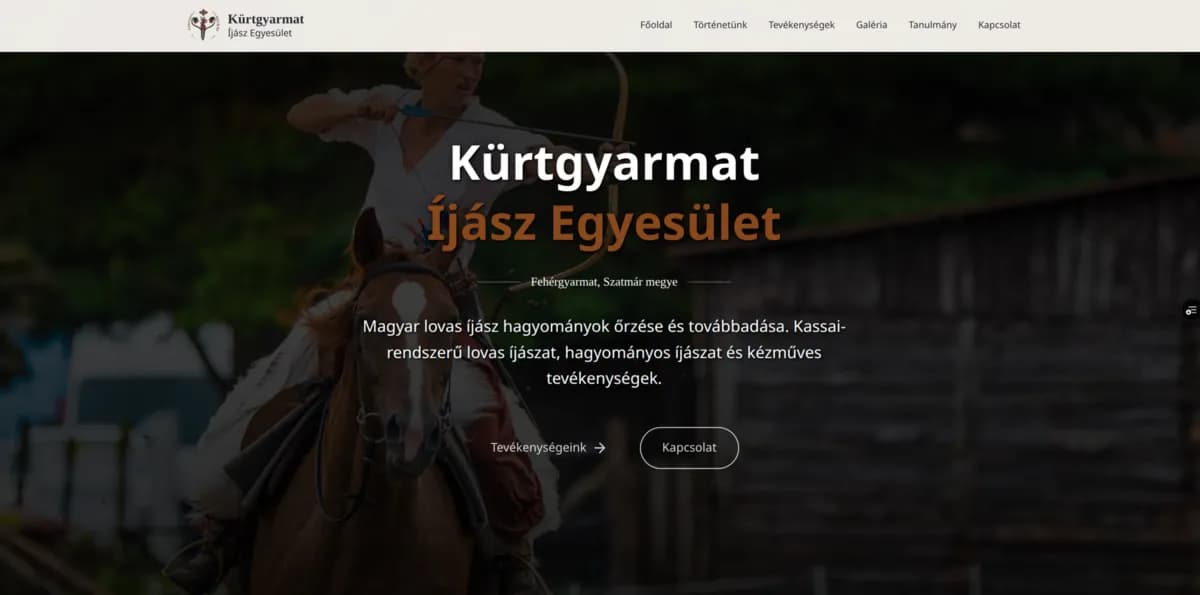 Kürtgyarmat weboldal