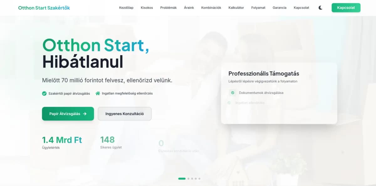 Otthon Start Szakértő weboldal